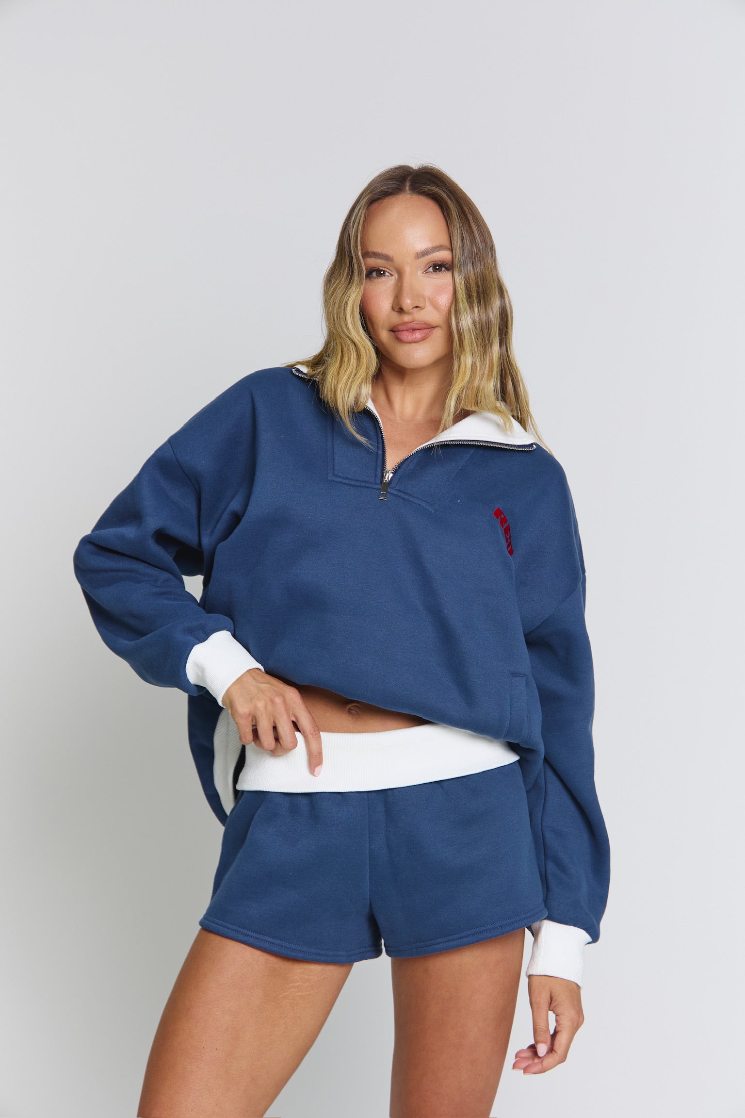 THE JACQUI MINI SHORT - ROYAL NAVY