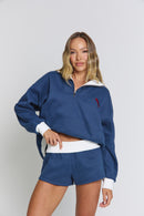 THE JACQUI MINI SHORT - ROYAL NAVY