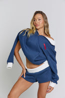 THE JACQUI MINI SHORT - ROYAL NAVY